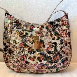 Brahmin Small Johanna Leopard Melbourne + Tassel